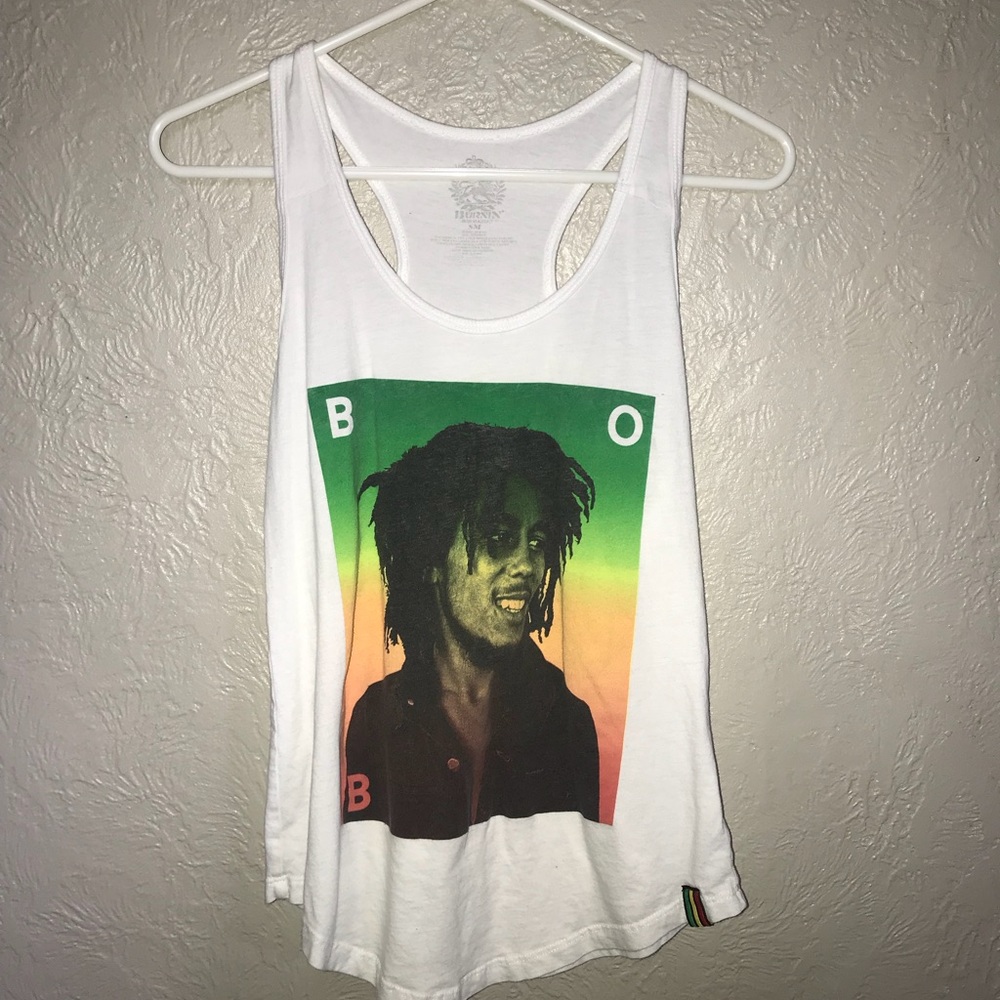 SOLD  womens bob marley tank top